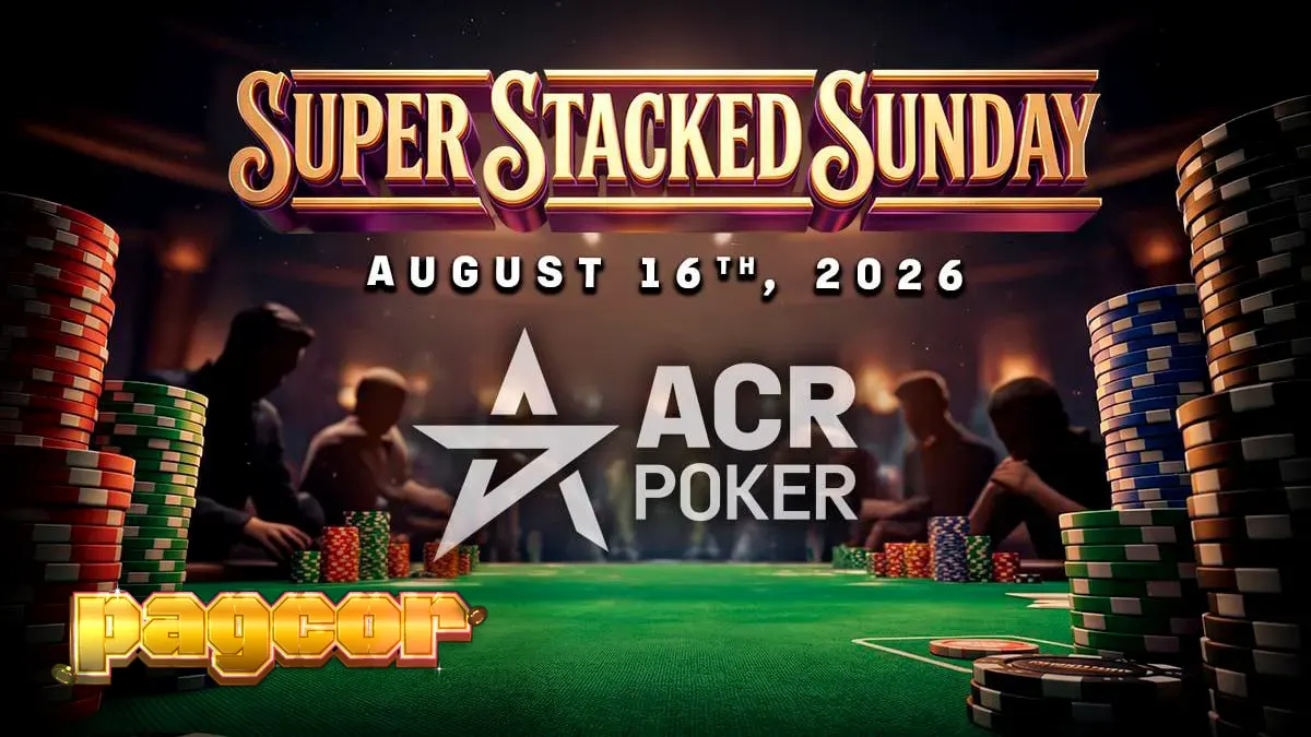 Americas Cardroom Super Stacked Sunday tournament schedule graphic